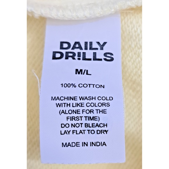 Daily Drills Shorts Size M/L Yellow Super  Lounge Pockets - Picture 9 of 9